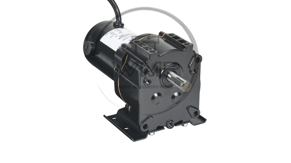 IronHorse VP1 series parallel shaft DC gear motor, 1/20hp, 90 VDC, 51rpm, 55 lb-in full load torque, 0.94 FLA, 34:1 ratio, 5/8in shaft diameter.