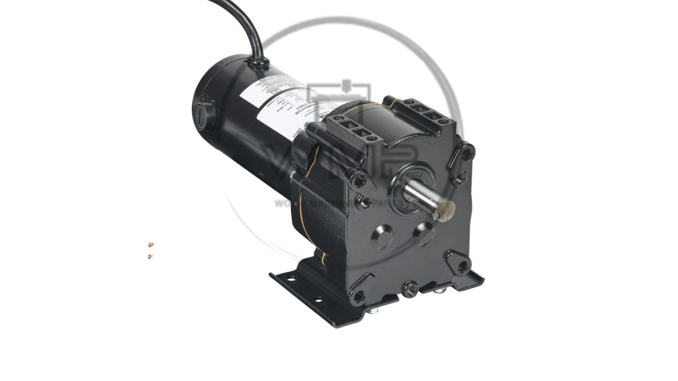 IronHorse VP1 series parallel shaft DC gear motor, 1/8hp, 90 VDC, 61rpm, 113 lb-in full load torque, 1.42 FLA, 30:1 ratio, 5/8in shaft diameter.