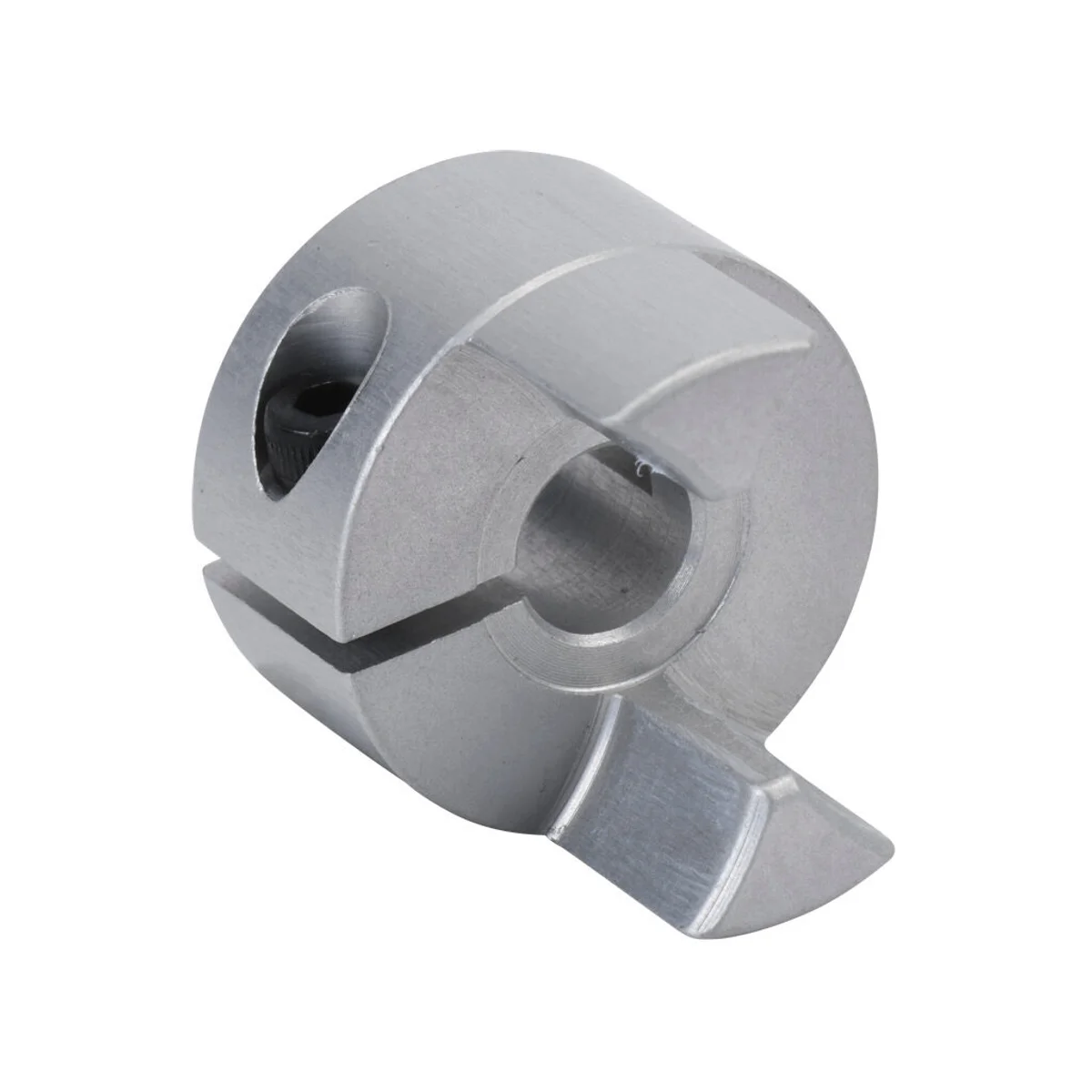 Sung-Il Machinery drive coupling hub, jaw type, aluminum alloy, clamp, size 20, 1/4in bore. Requires SJC-20 series spiders.