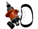 Router Spindle Assembly, Belt Drive, Tyler 10-tooth (Complete 4pc kit)