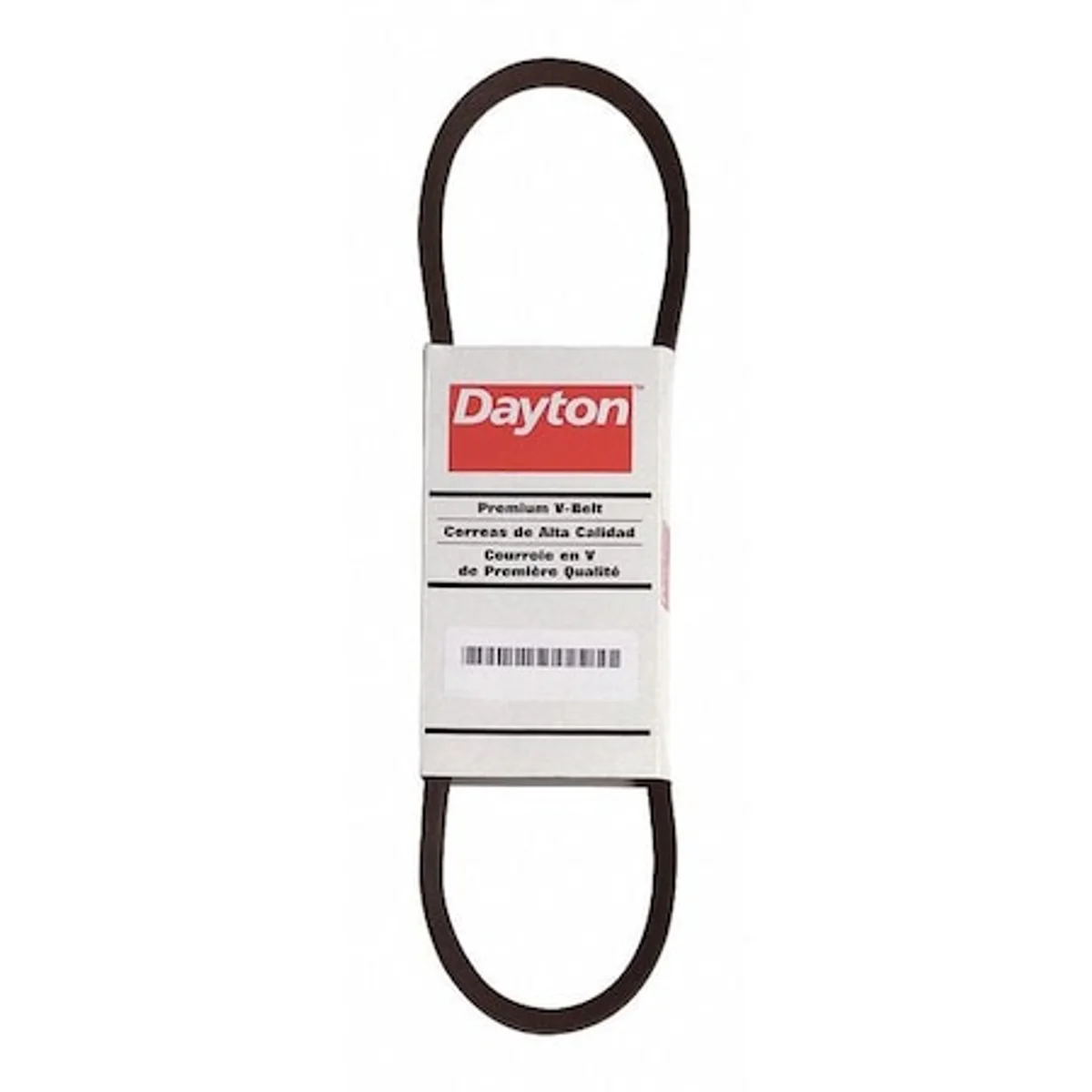 Dayton A50 V-Belt, 52" Outside Length, 1/2" Top Width, 1 Ribs, 5/16" Thick, (3X546)