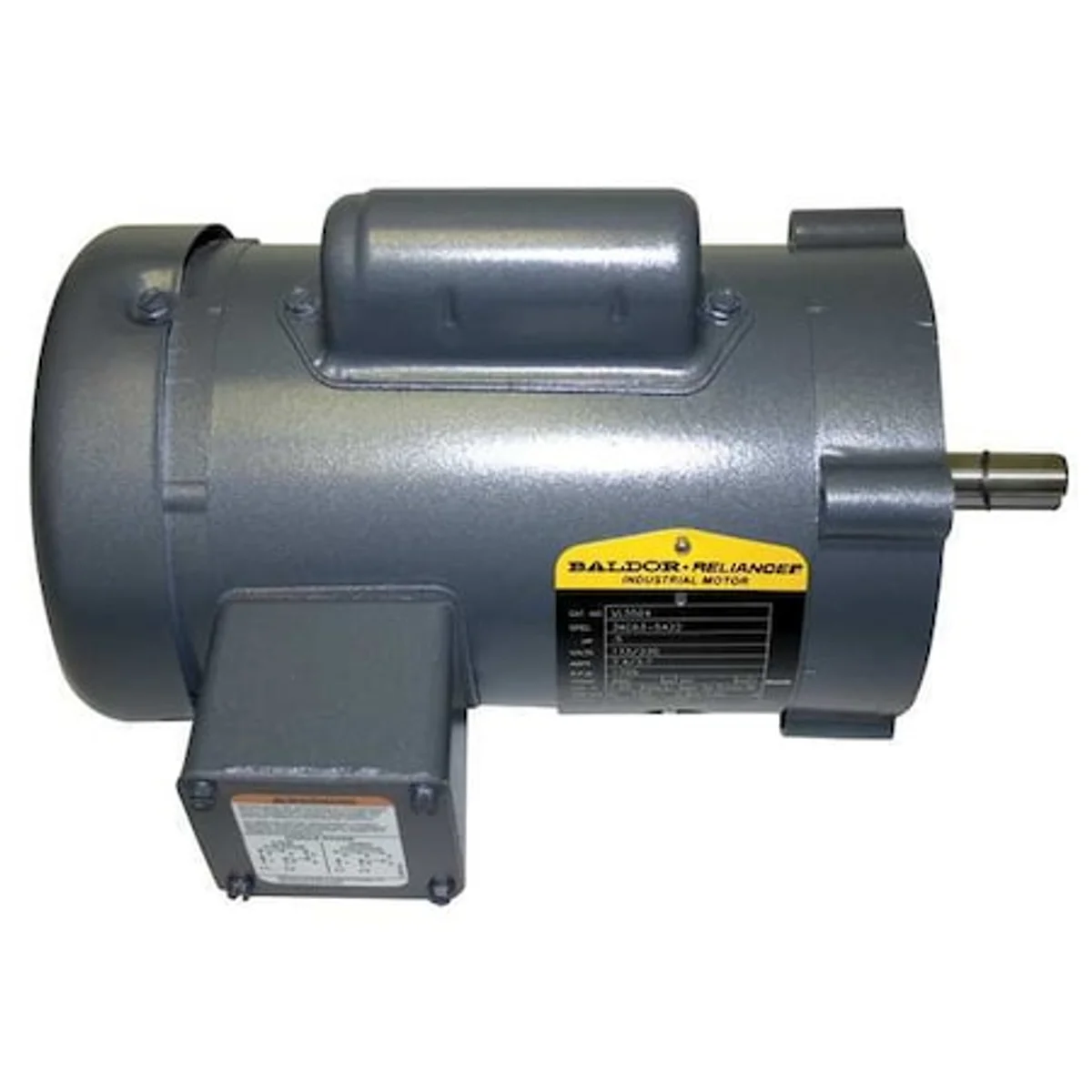 Baldor Capacitor-Start General Purpose Motor, 1/2 HP, 115/230V AC Voltage, 56C Frame, 1725 RPM, (VL3504)