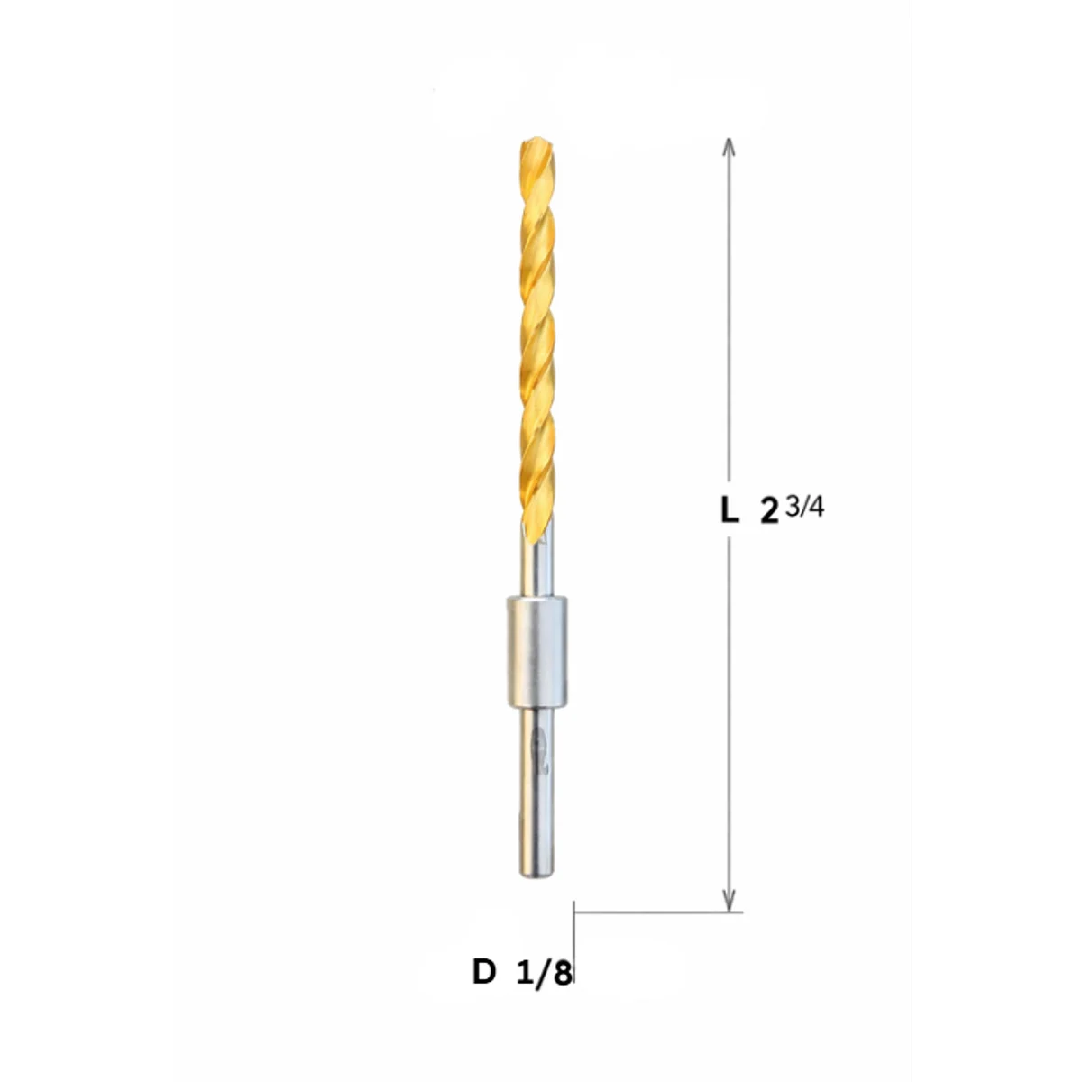 Maksiwa PHM.30 Pocket Hole Pilot Bit HSS-BDR, D338 1/8" Bit, (SPMAK-PHM-23)