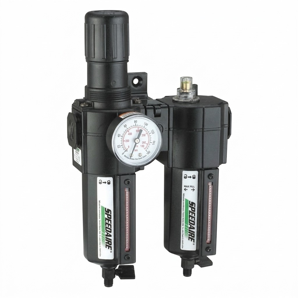 Speedaire Air Filter/Regulator/Lubricator, 3/4 Inch NPT, 186 CFM, 250 PSI, (7D734)
