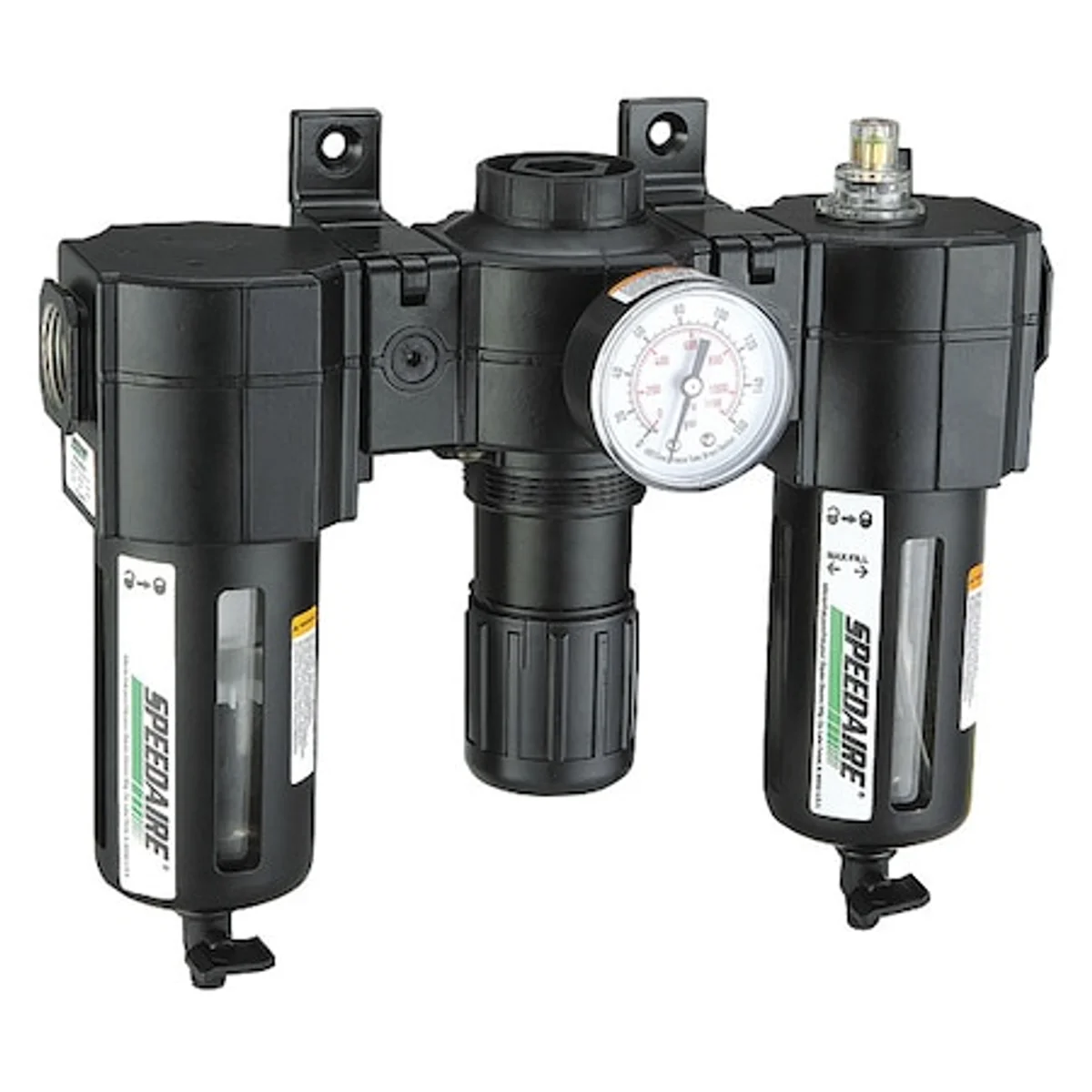 Speedaire Air Filter/Regulator/Lubricator, 3/4 Inch NPT, 186 CFM, 150 PSI, (7D745)