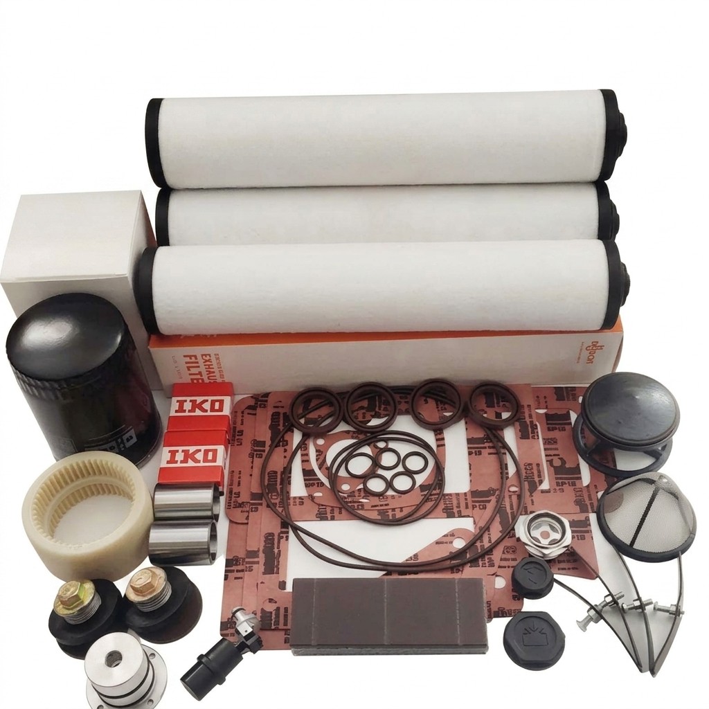 Biesse, Bush Vacuum Pump Repair Kit RA0165/RA0205F, Large Maintenance Kit , Sealing Kit Gaskets, (0993525285)