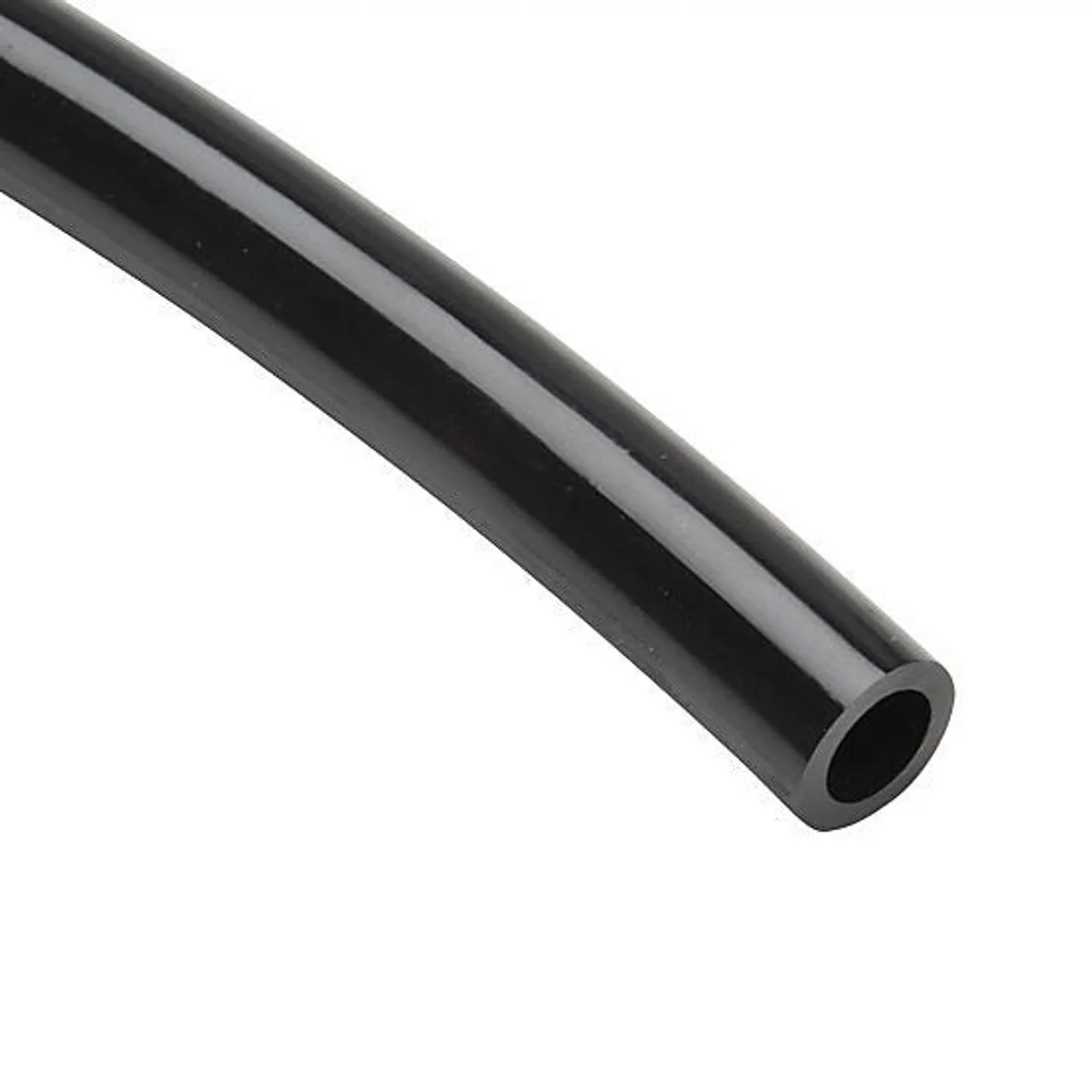Pneumatic Tubing, Air Line, Air Hose, Polyurethane, Black, 1/2 Inch O.D., .328 Inch I.D., (100ft Package)