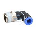 5/16" tube to 3/8" male BSPT pneumatic push-to-connect fitting, male, elbow, rotating
