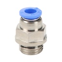 6mm tube to 1/4" male BSPP pneumatic push-to-connect fitting, straight