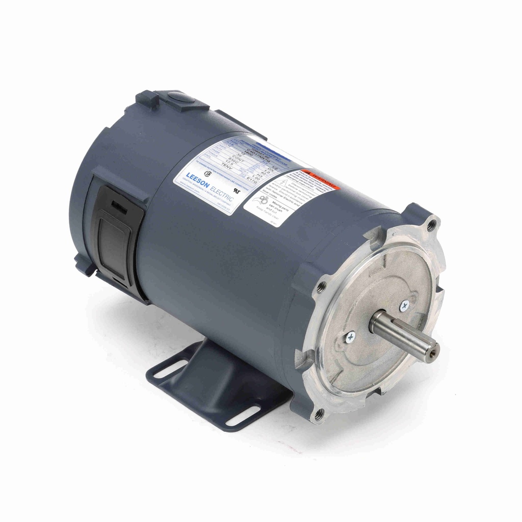 Leeson .5 HP Low Voltage Motor, 1800 RPM, 12V DC, 56C Frame, TENV, 108047.00