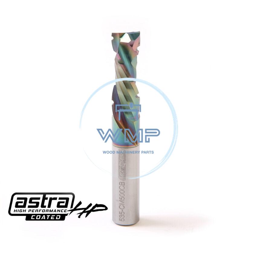 1/2" Chipbreaker Compression Router Bit, High Performance Astra Coating, .5" Cut Dia, 1.5" Cut Length, 3.5" OAL, .5" Shank Dia
