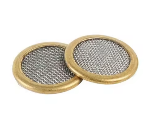 Homag Weeke, CNC Vacuum Pod Brass Filter Screen, 15mm Dia x .08mm