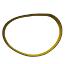 Laguna 12|8 Sliding Panel Saw Scoring Motor Drive Belt, 18mm x 355mm, Flat (HD)