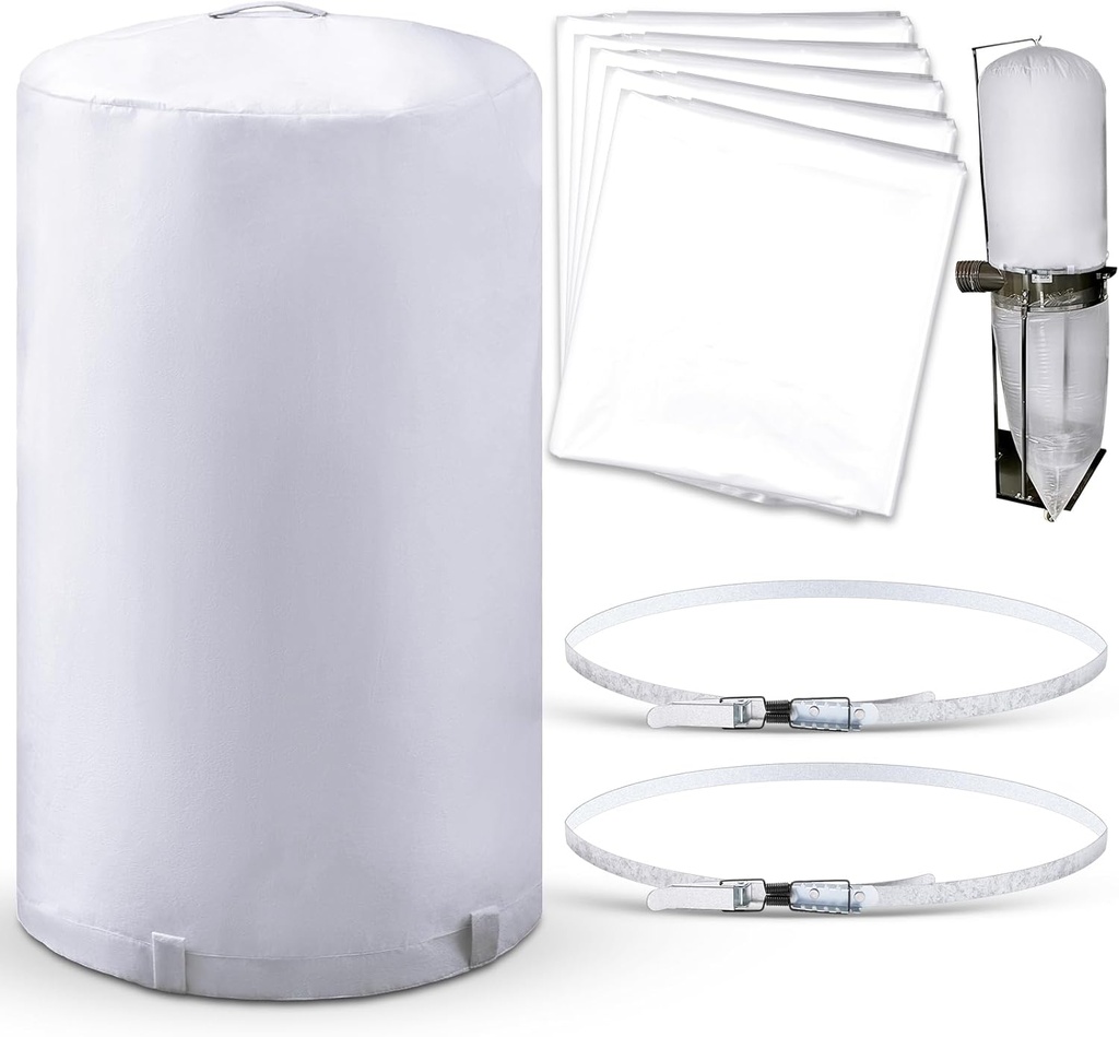 Dust Collector Bags, Band Clamps, and Filter Replacement Bag Kit