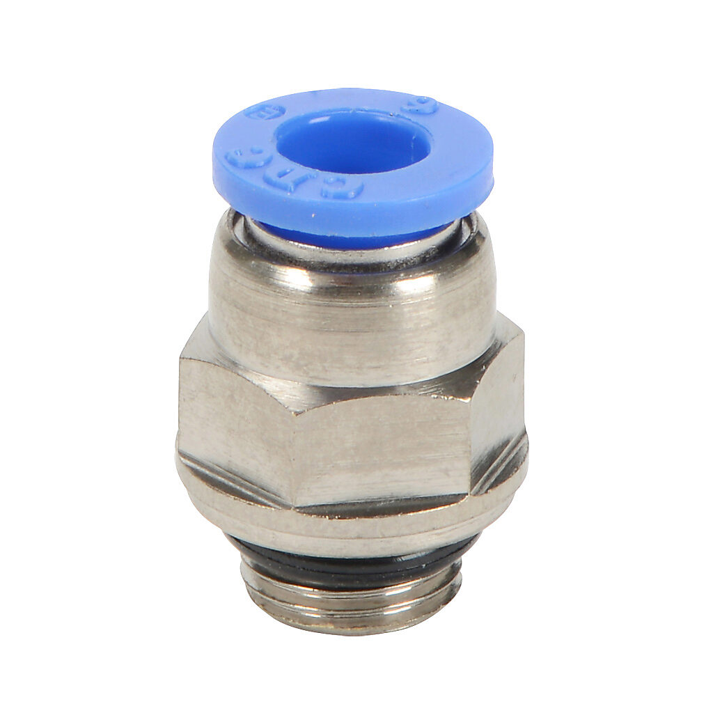 6mm tube to G1/8 pneumatic push-to-connect fitting, male, straight