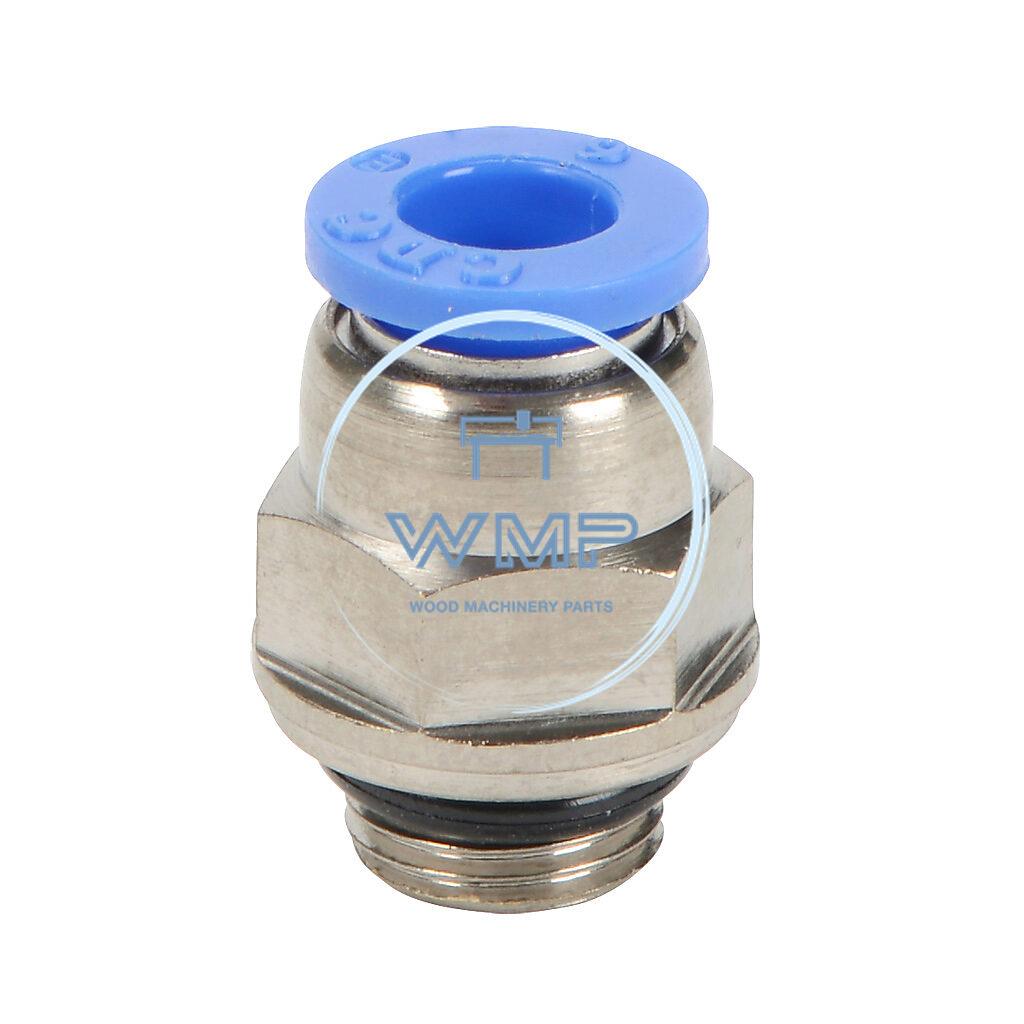 6mm tube to G1/8 pneumatic push-to-connect fitting, male, straight