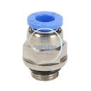 6mm tube to G1/8 pneumatic push-to-connect fitting, male, straight
