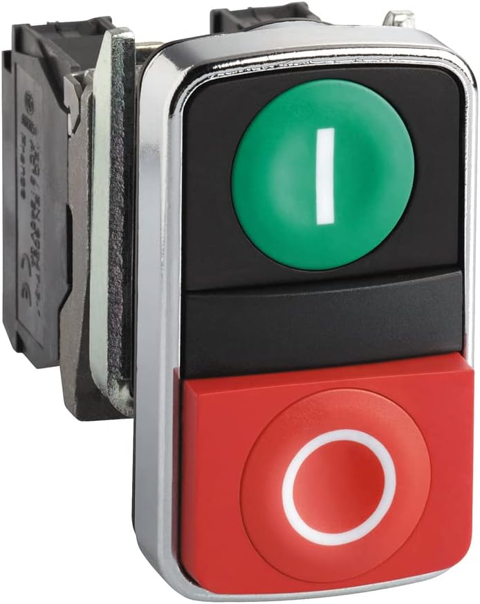 Laguna  Tools Push Button ON|OFF Switch for Revo 18|36, 15|24, 24|36 Lathes, Green & Red, (1836-170 Alternate)
