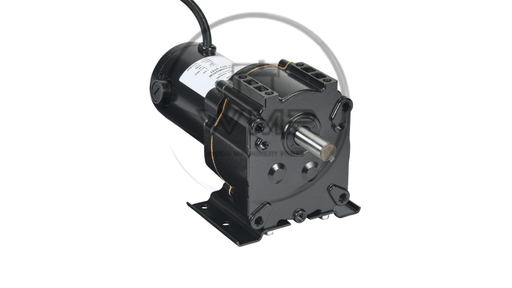 IronHorse VP1 series parallel shaft DC gear motor, 1/20hp, 90 VDC, 111rpm, 28 lb-in full load torque, 0.97 FLA, 17.5:1 ratio, 5/8in shaft diameter.