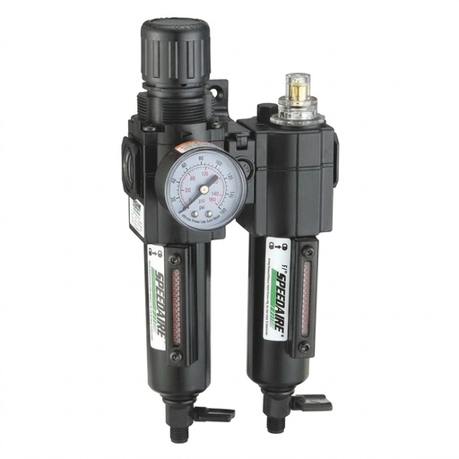 Speedaire Air Filter/Regulator/Lubricator, 3/8 In. NPT, 51 Cfm, 250 Psi 7D690, (7D690)