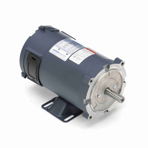 Leeson .5 HP Low Voltage Motor, 1800 RPM, 12V DC, 56C Frame, TENV, 108047.00