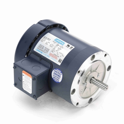 Leeson .75 HP, 3 phase, 1800 RPM, 56C Frame, 208/230/460V, TEFC, 110047.00