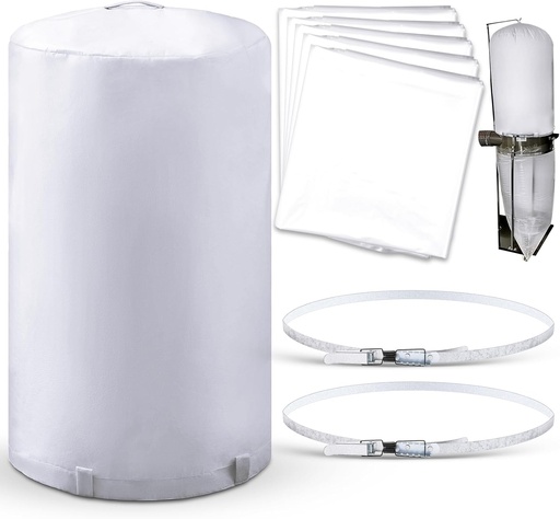 Dust Collector Bags, Band Clamps, and Filter Replacement Bag Kit